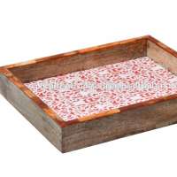 High Quality Resin Wood Lacquer Printed Serving Trays